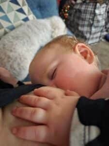 Kat's baby daughter feeding