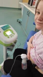 Sophie Nichols using Ardo hospital grade breast pump
