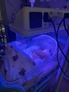 Vijithaa's newborn baby son in NICU