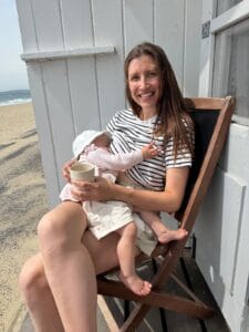 Megan Austwich breastfeeding toddler daughter