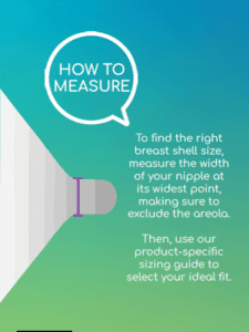 Breast shell sizing guide